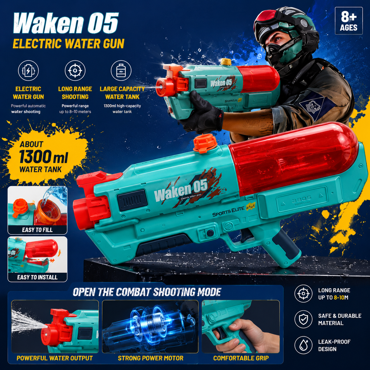 Tiger Shark Electric Water Gun